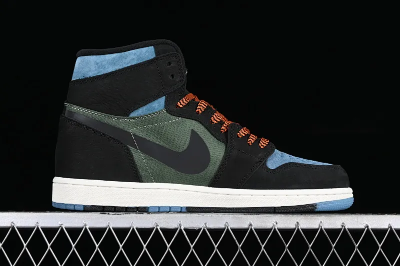 All categories Air Jordan Jordan series basketball shoes Air Jordan 1 High Air Jordan 1 Element "Gore-Tex" AJ1 Joe 1 black green silver hook high top basketball shoes DB2889-003